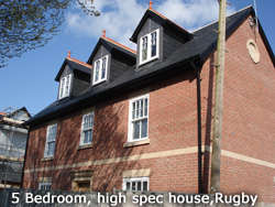 5 bedroom, high spec house Rugby